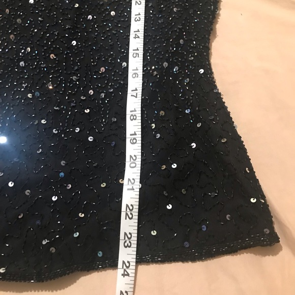 Black and silver sequin Stenay Vintage top Size S - Picture 8 of 8